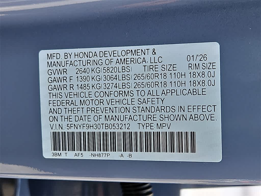 2026 Honda Passport RTL Towing