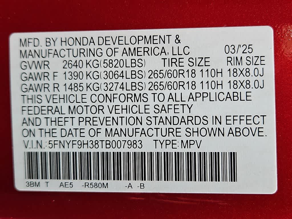 2026 Honda Passport RTL