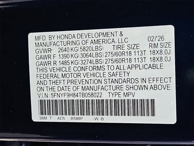 2026 Honda Passport TrailSport Elite