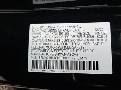 2025 Honda Pilot EX-L