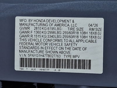 2026 Honda Pilot EX-L