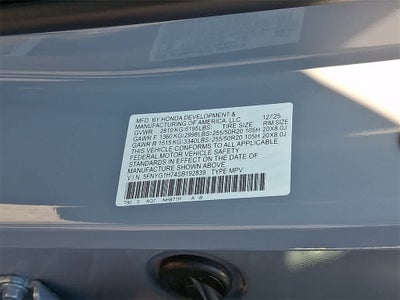 2025 Honda Pilot Touring+