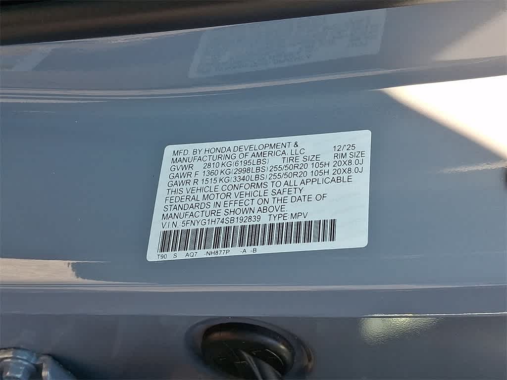 2025 Honda Pilot Touring+