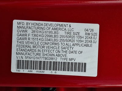 2026 Honda Pilot Touring S