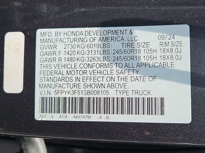 2025 Honda Ridgeline RTL