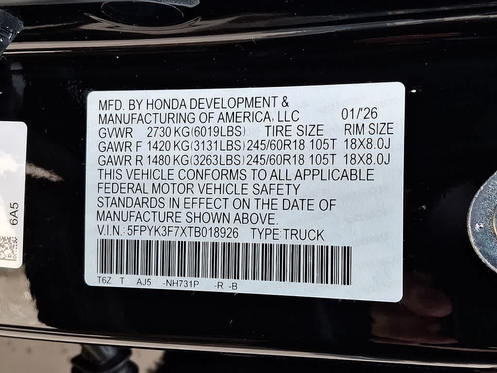 2026 Honda Ridgeline TrailSport+