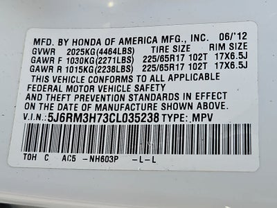 2012 Honda CR-V Base