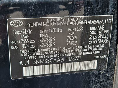 2020 Hyundai Santa Fe Limited