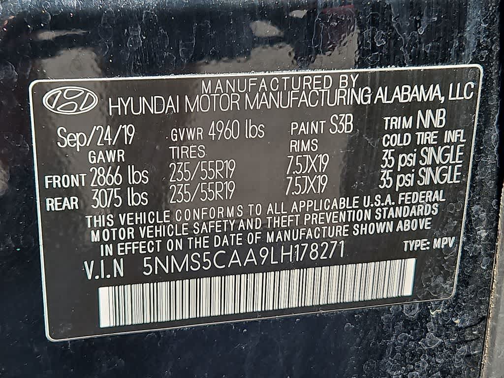 2020 Hyundai Santa Fe Limited