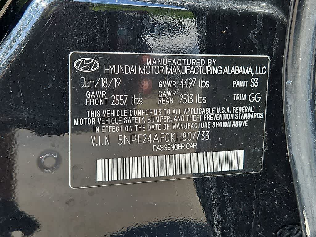 2019 Hyundai Sonata SE