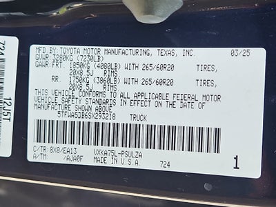 2025 Toyota Tundra Limited