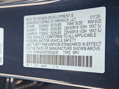 2026 Honda CR-V Hybrid Sport