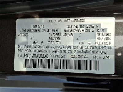 2018 Mazda MAZDA6 Touring