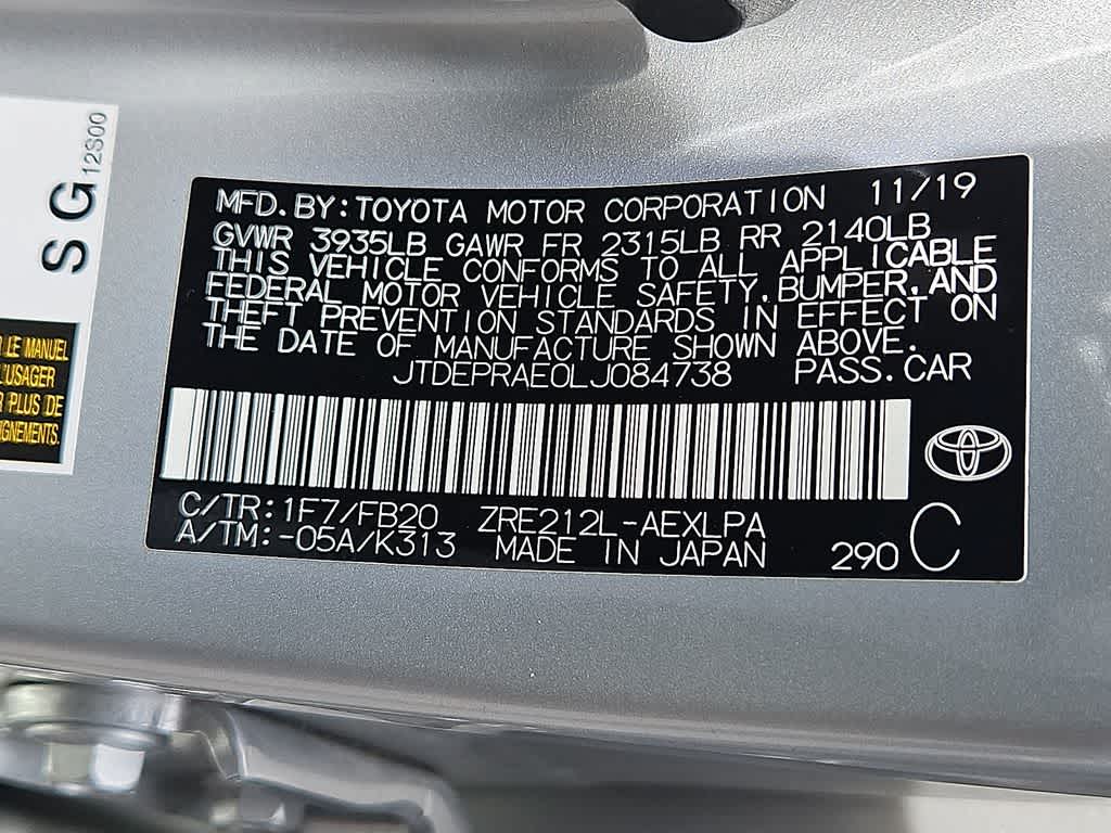 2020 Toyota Corolla LE