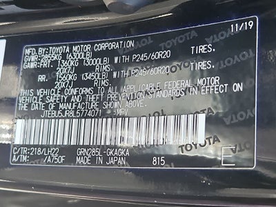 2020 Toyota 4Runner Nightshade