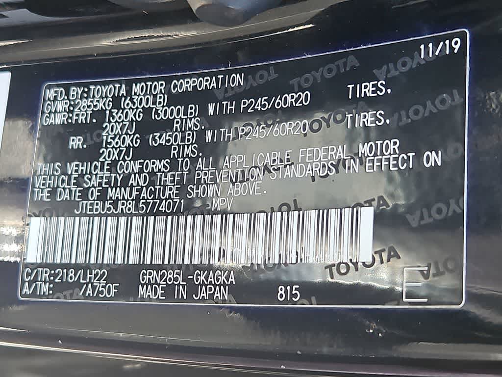 2020 Toyota 4Runner Nightshade