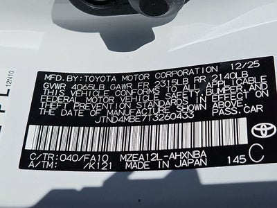 2026 Toyota Corolla SE