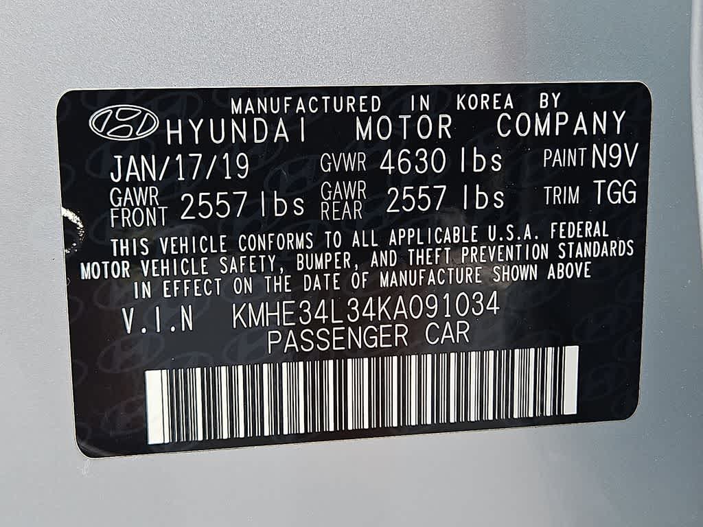 2019 Hyundai Sonata Hybrid Limited