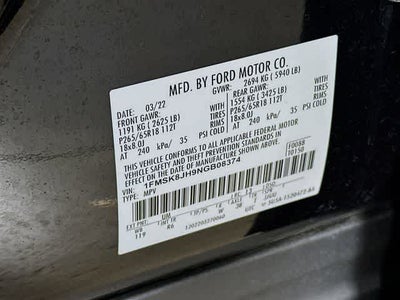 2022 Ford Explorer Timberline