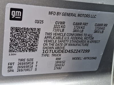 2025 GMC Sierra 1500 SLT