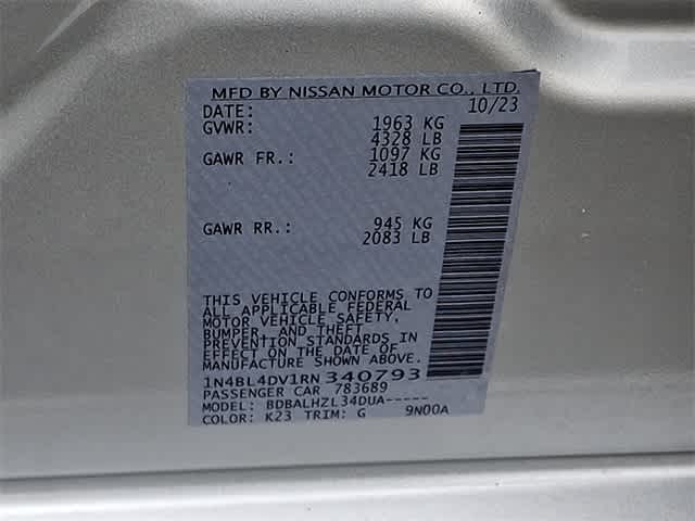 2024 Nissan Altima 2.5 SV