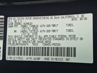 2026 Toyota Tacoma TRD Off Road