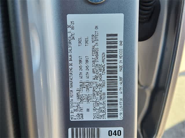 2025 Toyota Tacoma SR5