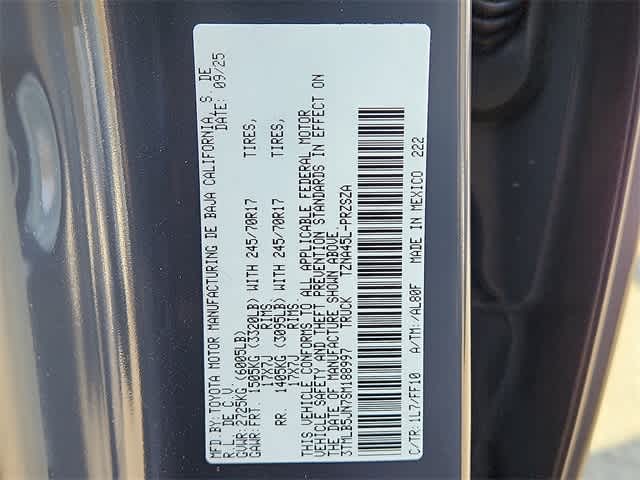 2025 Toyota Tacoma SR5