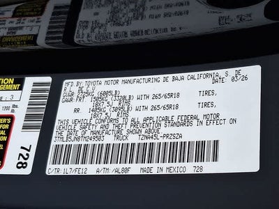 2026 Toyota Tacoma TRD Sport