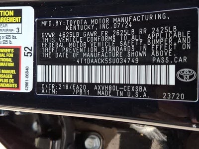 2025 Toyota Camry SE
