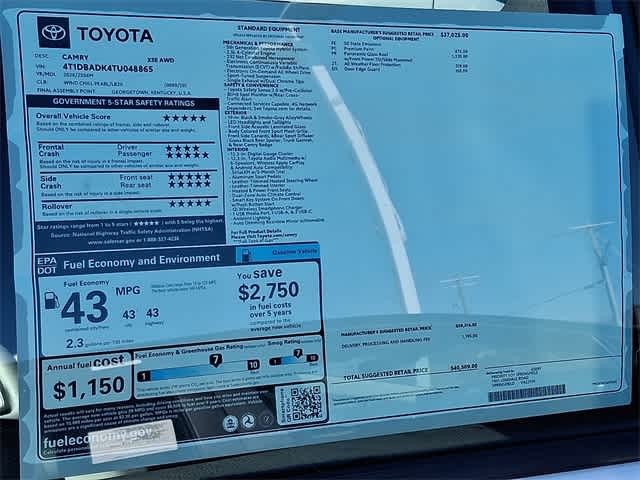 2026 Toyota Camry XSE