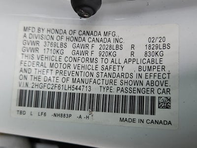 2020 Honda Civic Sedan LX