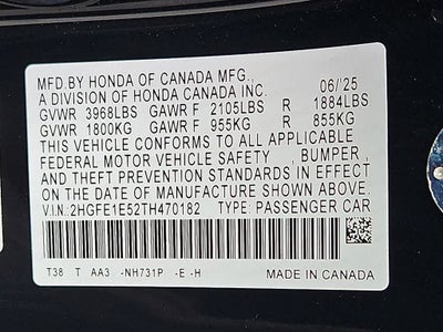 2026 Honda Civic Si Base