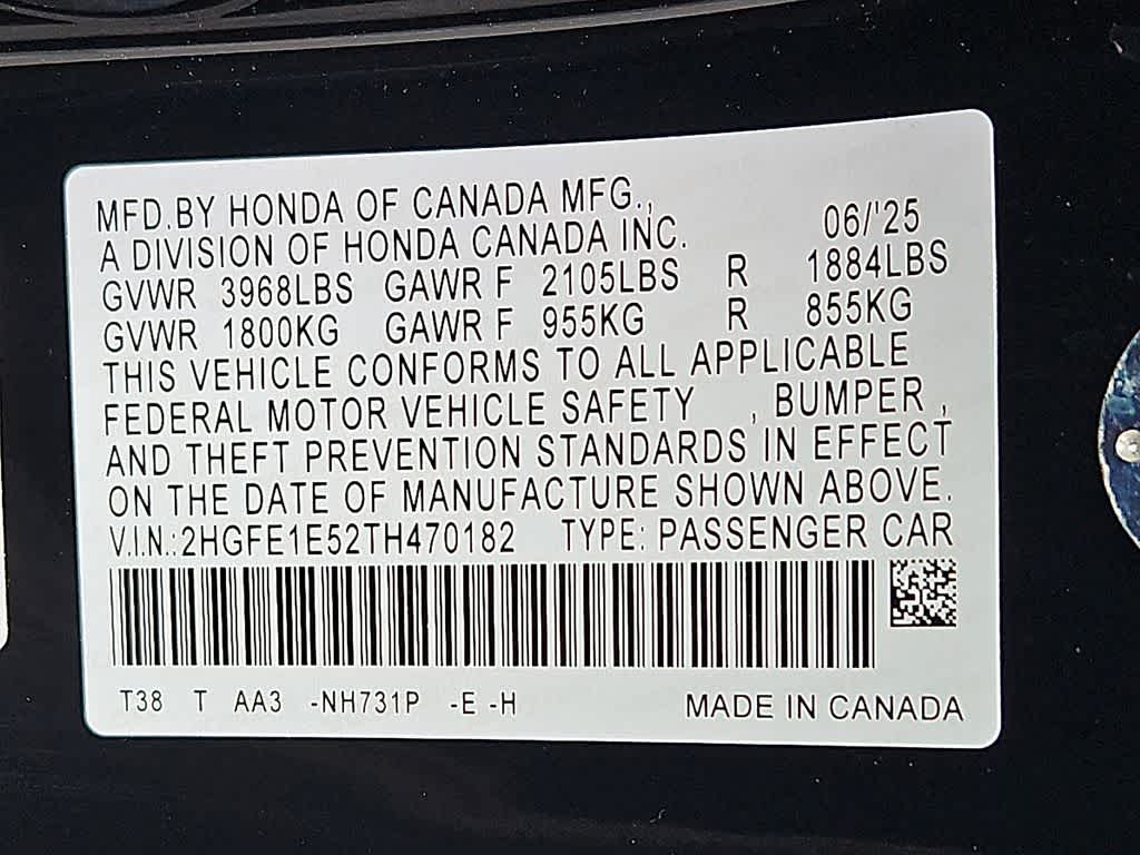 2026 Honda Civic Si Base