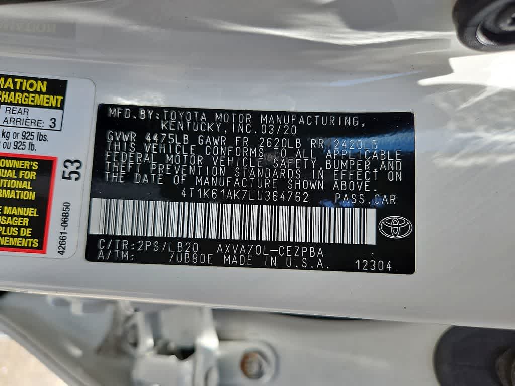 2020 Toyota Camry XSE