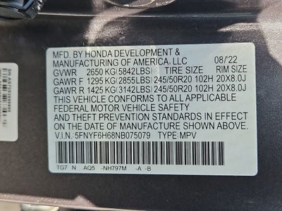 2022 Honda Pilot Touring 7-Passenger