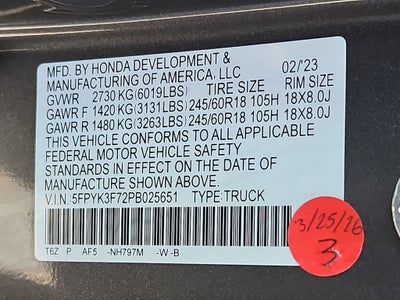 2023 Honda Ridgeline RTL-E