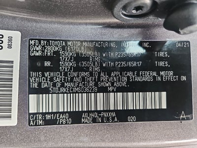 2021 Toyota Sienna XLE