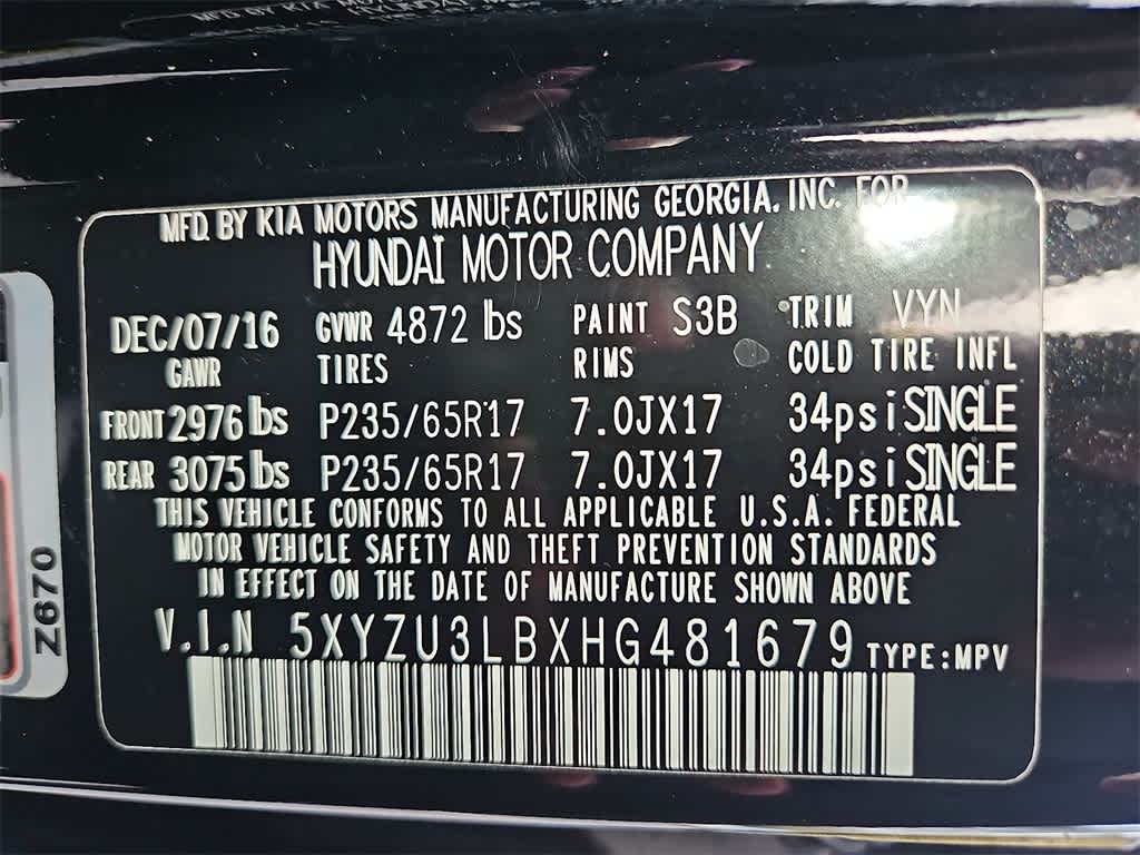 2017 Hyundai Santa Fe Sport 2.4L