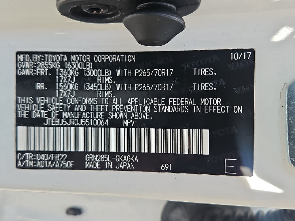 2018 Toyota 4Runner SR5